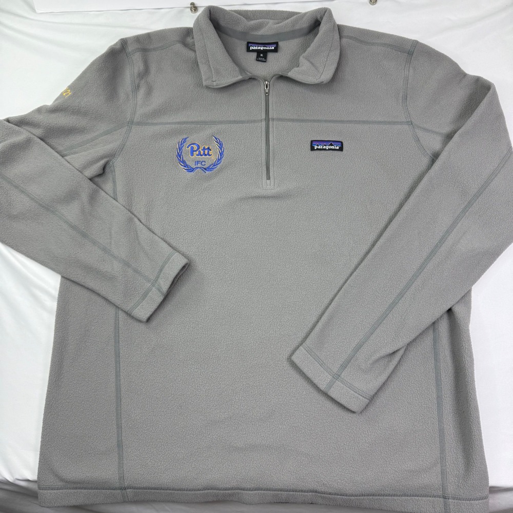 Patagonia Micro D Quarter Zip Fleece Pullover Gray Pitt IFC Mens XL